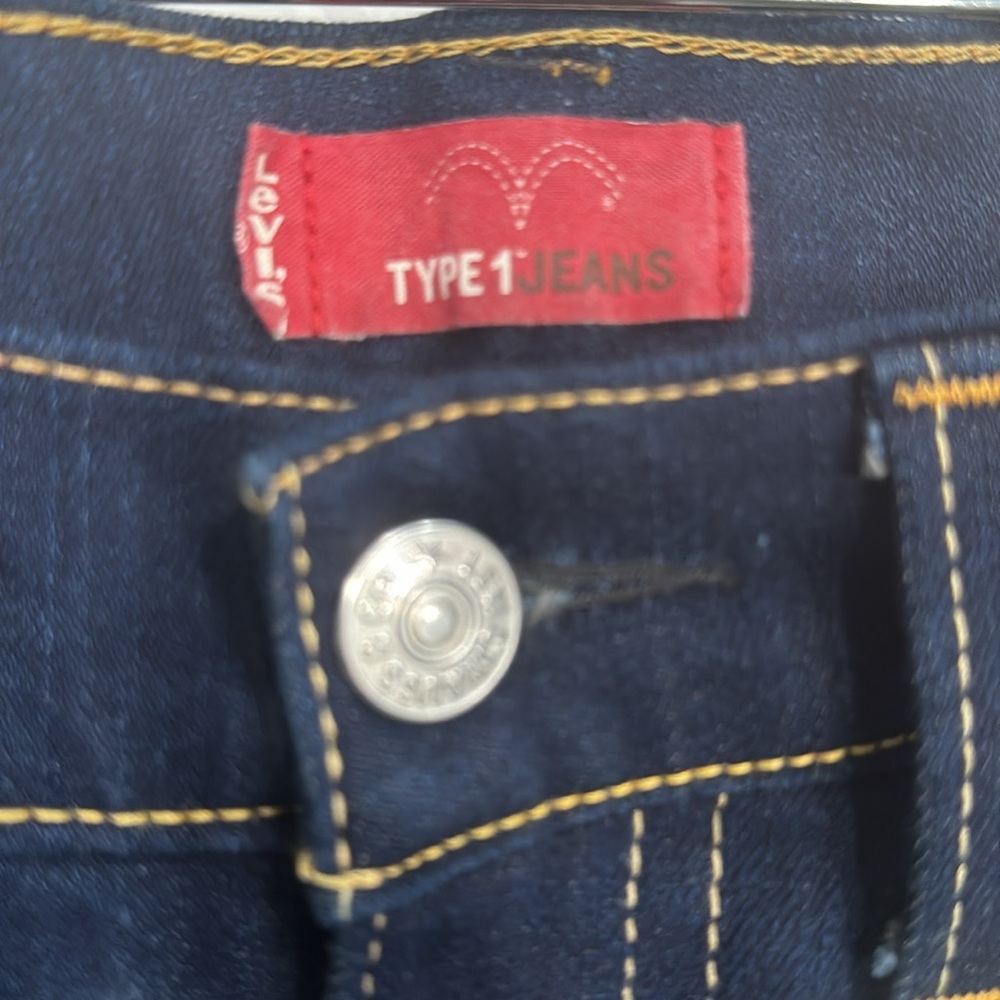 Levi’s Type 1 Jeans Dark Blue Denim Mini Skirt. Size M. - Picture 2 of 8